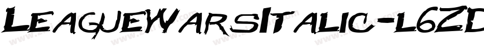 LeagueWarsItalic-l6ZD字体转换