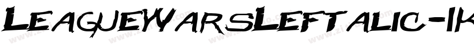 LeagueWarsLeftalic-1KP0字体转换