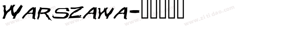 Warszawa字体转换
