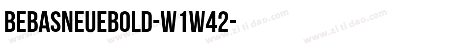 BebasNeueBold-w1w42字体转换