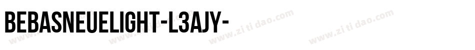 BebasNeueLight-L3ajy字体转换
