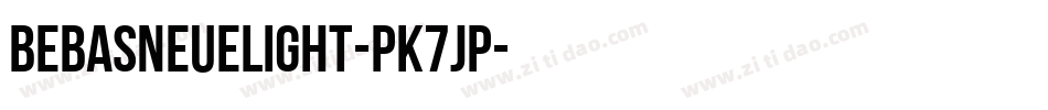 BebasNeueLight-PK7jP字体转换