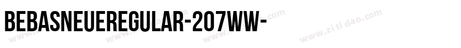 BebasNeueRegular-2O7wW字体转换