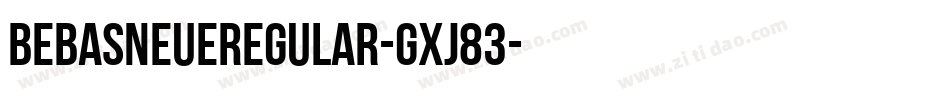 BebasNeueRegular-gxj83字体转换
