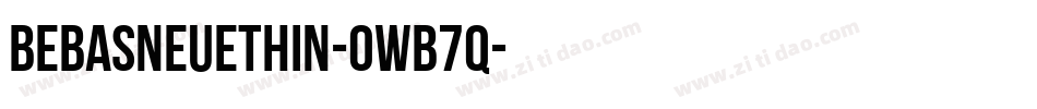 BebasNeueThin-owB7q字体转换