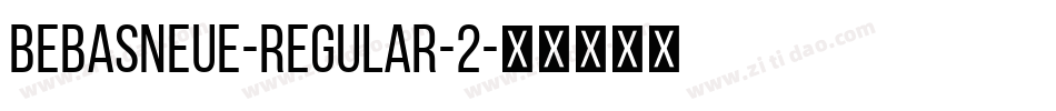 BebasNeue-Regular-2字体转换