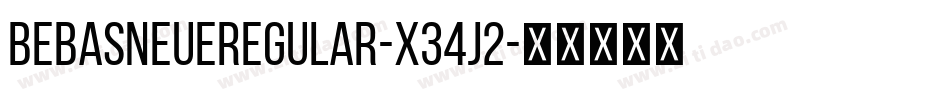 BebasNeueRegular-X34j2字体转换