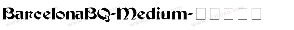 BarcelonaBQ-Medium字体转换