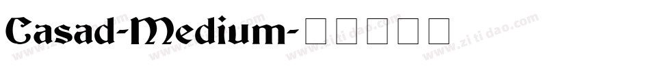 Casad-Medium字体转换