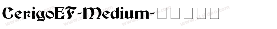 CerigoEF-Medium字体转换