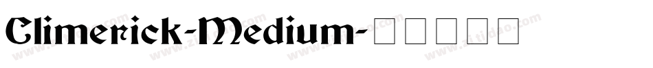 Climerick-Medium字体转换