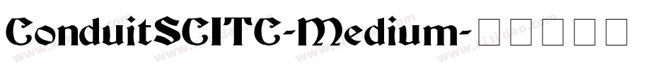 ConduitSCITC-Medium字体转换