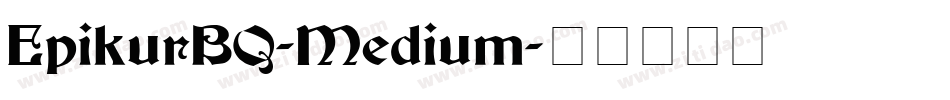 EpikurBQ-Medium字体转换