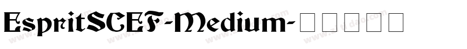 EspritSCEF-Medium字体转换