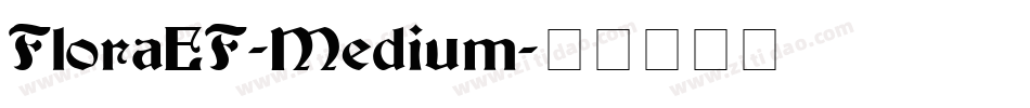 FloraEF-Medium字体转换