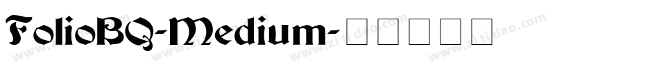FolioBQ-Medium字体转换