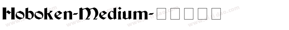 Hoboken-Medium字体转换