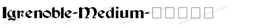 Igrenoble-Medium字体转换