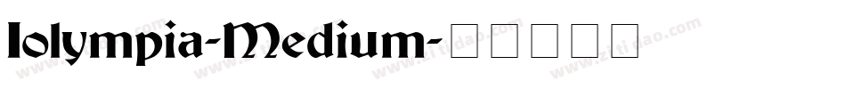 Iolympia-Medium字体转换