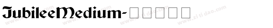 JubileeMedium字体转换