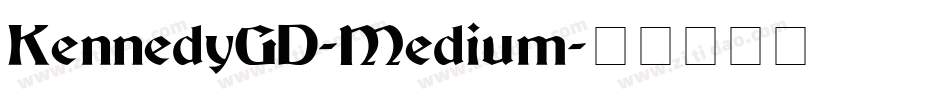 KennedyGD-Medium字体转换