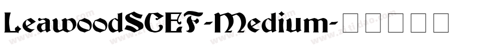 LeawoodSCEF-Medium字体转换