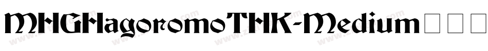 MHGHagoromoTHK-Medium转换器字体转换
