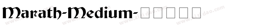 Marath-Medium字体转换