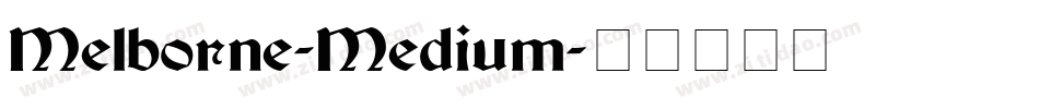 Melborne-Medium字体转换