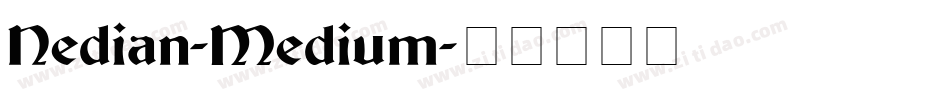 Nedian-Medium字体转换