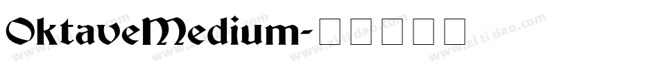 OktaveMedium字体转换