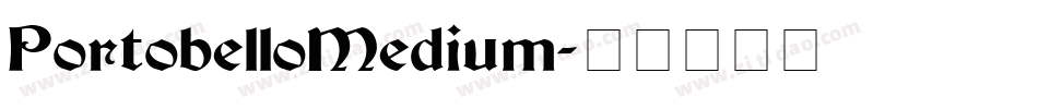 PortobelloMedium字体转换