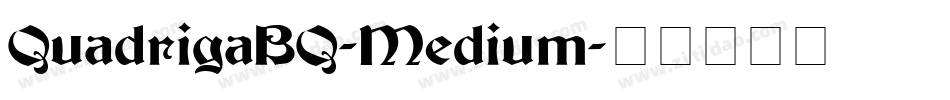 QuadrigaBQ-Medium字体转换