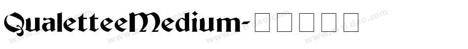 QualetteeMedium字体转换
