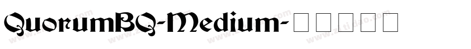 QuorumBQ-Medium字体转换