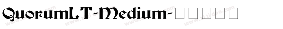 QuorumLT-Medium字体转换