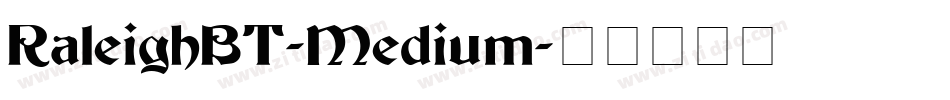 RaleighBT-Medium字体转换