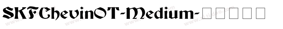 SKFChevinOT-Medium字体转换
