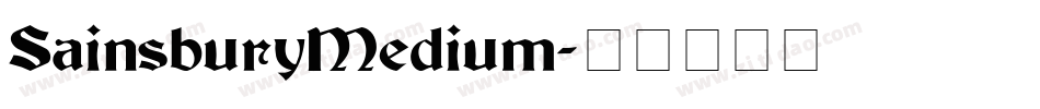 SainsburyMedium字体转换