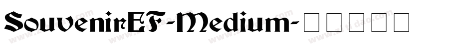 SouvenirEF-Medium字体转换