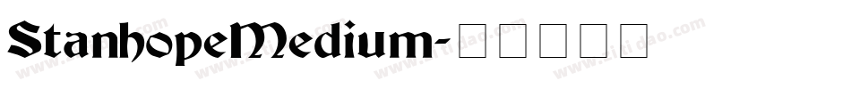 StanhopeMedium字体转换