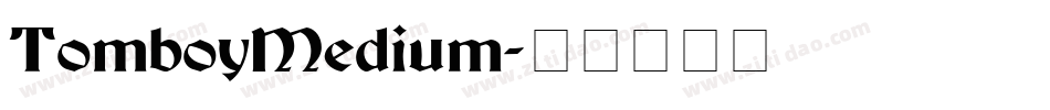 TomboyMedium字体转换