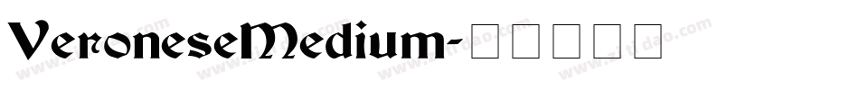 VeroneseMedium字体转换