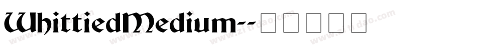 WhittiedMedium-字体转换