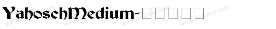 YahoschMedium字体转换