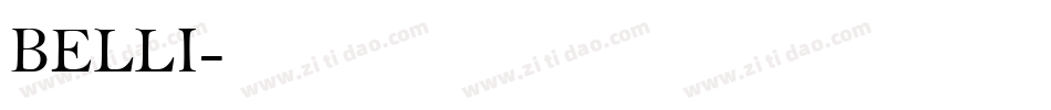 BELLI字体转换