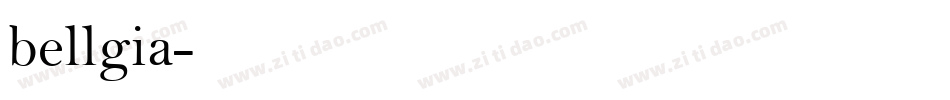 bellgia字体转换