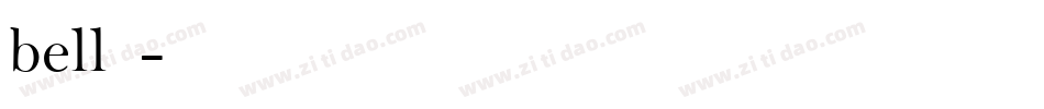 bell字体字体转换