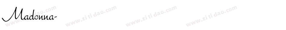 Madonna字体转换