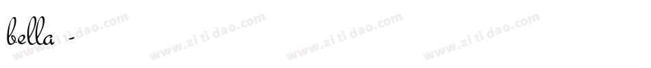 bella字库字体转换